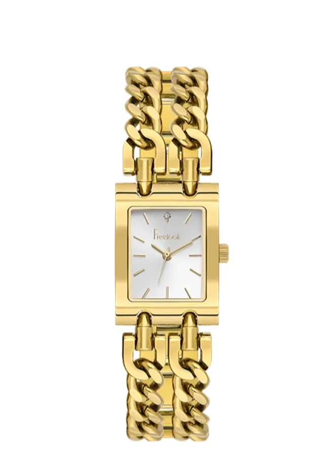Freelook Paris Freelook - Jolie Women's Watch | Steel Case | Stainless Steel Band | Silver & Rectangle Dial | Analog | Japanese Quartz | Mineral Glass | Premium Luxury Watch | Ideal Gift | Water Resistant 50 Meters