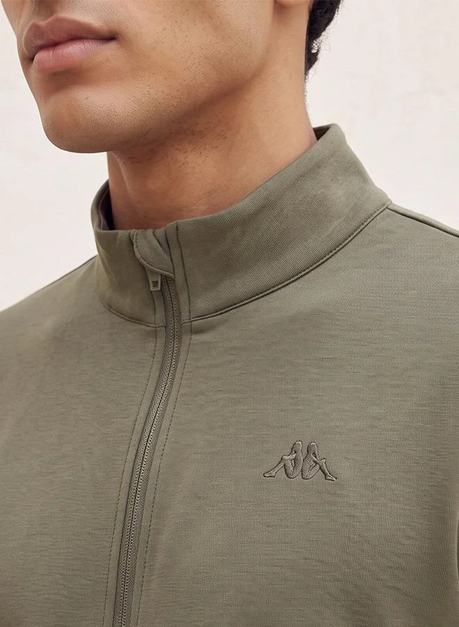 Kappa Green Kappa 2-Way Stretch Half Zip Sweatshirt for Men | Best Price UAE
