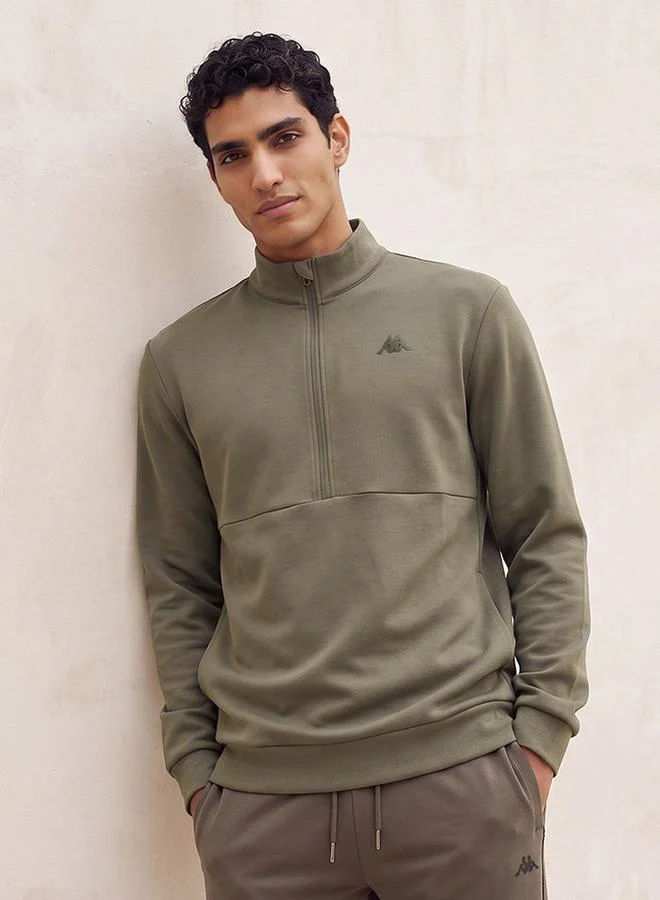 Kappa 2-Way Stretch Half Zip Sweatshirt