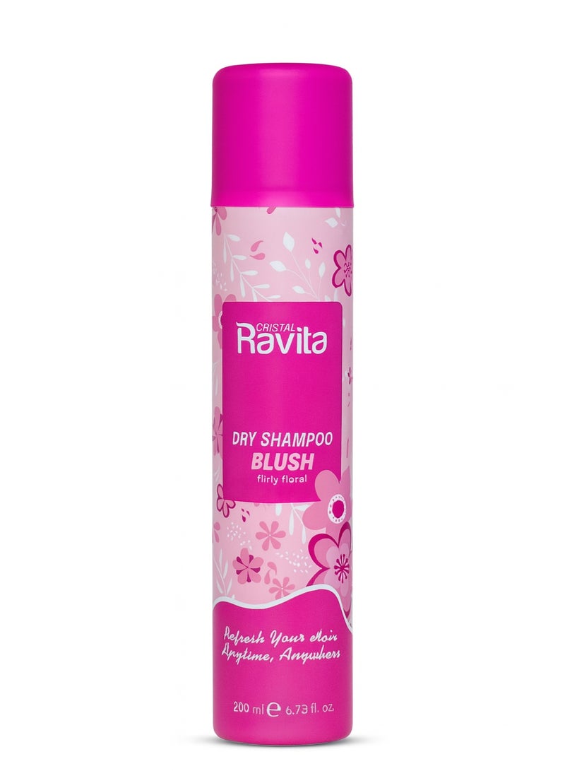 CRISTAL Ravita DRY SHAMPOO BLUSH flirly floral Refresh Your Hair 200 ml - Image 1