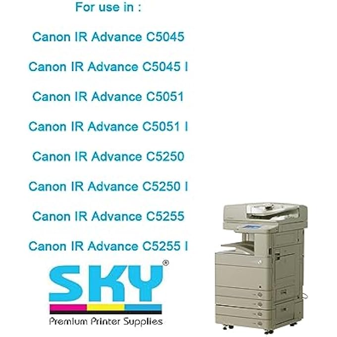 خرطوشة حبر متوافقة C-EXV28 GPR-30 NPG-45 لطابعات كانون إيميج رنر IR أدفانس C5045 C5051 C5250 C5255 (أسود) - Image 3