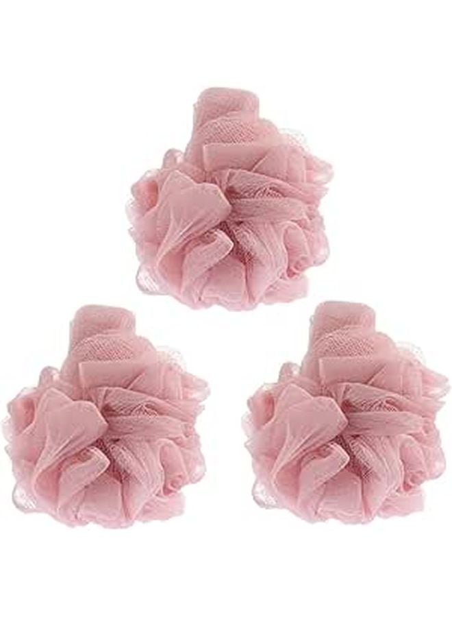 Soft Bath Scrubber Ball 3 Pack Gentle Exfoliating For All Skin Types Quick Drying - Image 1