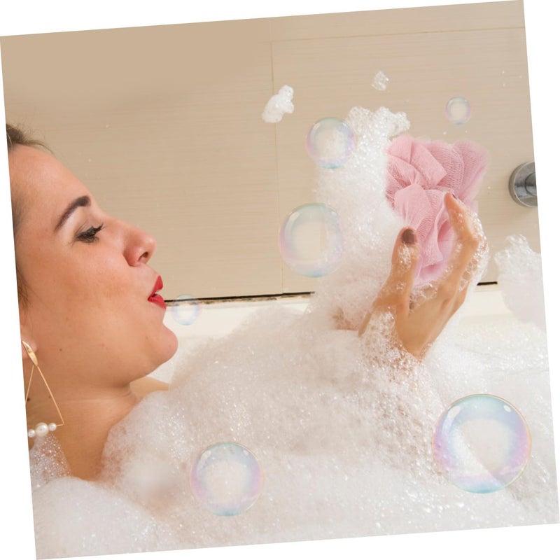 Soft Bath Scrubber Ball 3 Pack Gentle Exfoliating For All Skin Types Quick Drying - Image 5