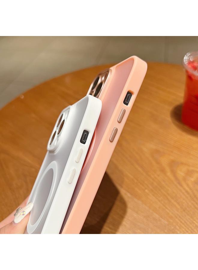 زبون جراب لهاتف iPhone 12 Pro Max Skin Feel MagSafe جراب هاتف مع فيلم عدسة - Image 5