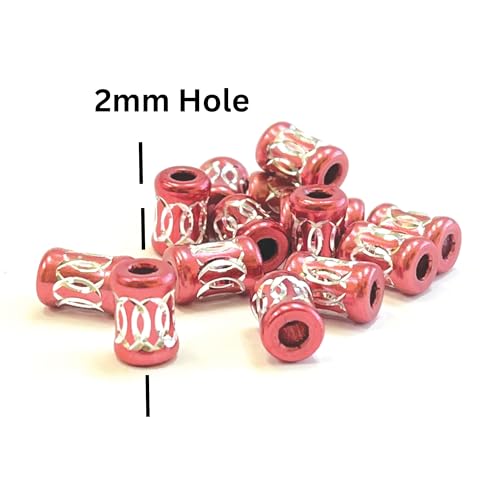 Linpeng Aluminum Beads for Bracelet Making, Craft DIY Jewelry Supplies, Gift for Beader, Large Hole, Assorted Sizes, Shapes, Colors, 500 pcs - Image 3
