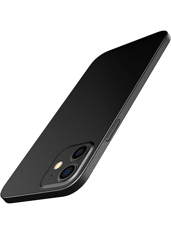 Jetech Ultra Slim (0.35Mm Thin) Case For Iphone 12, 6.1-Inch, Camera Lens Cover Full Protection, Lightweight, Matte Finish Pp Hard Minimalist Case, Support Wireless Charging (Black) - Image 1