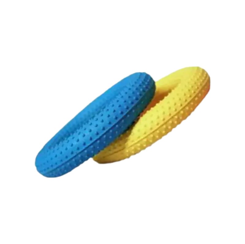 CABRIO Rubber Dotted Tennikoit Ring 6 Inches Diameter Multicolor, Kids Playing, Tennis Ring, Rubber Frisbee (Pack of 2) - Image 1