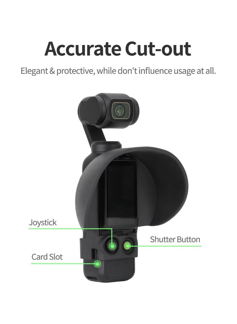 Generic Screen Hood Sunshade Cover for DJI Osmo Pocket 3 - Anti-Glare Accessory, Compact and Lightweight Design, Protects Controller and Reduces Glare for Enhanced Shooting Experience.  - Image 2