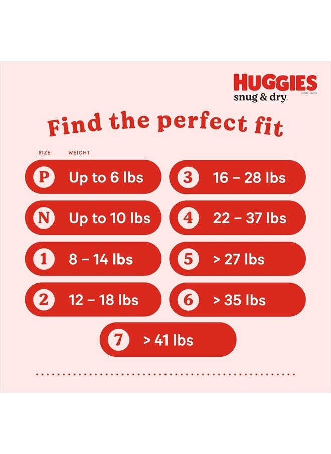 Huggies - Huggies Size 3 Diapers, Snug & Dry Baby Diapers, Size 3 (16-28 lbs), 31 Count - Image 1