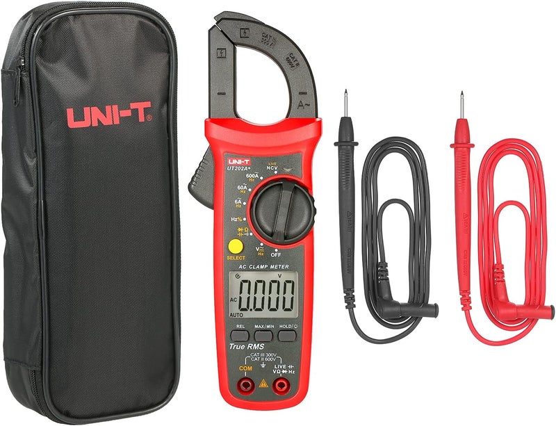UNI-T UT202A+ 6000 Counts Digital Clamp Meter True RMS Multimeter Clamp Ammeter Voltage Meter NCV Test Universal Meter Tester AC Current Clamp Tester Measuring Relative Value Capacitance Frequency - Image 5