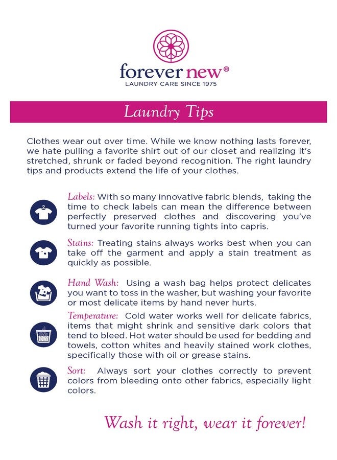 FOREVER NEW Delicate Hypoallergenic Laundry Detergent Liquid - 6-8 Large Loads - Gentle washing detergent for Silk, Cashmere, Bra, Undergarments, Cotton, Wool, etc. - Unscented - 4oz - Image 4