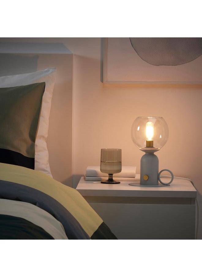 Generic - Table lamp, dimmable light grey, 24 cm - Image 1