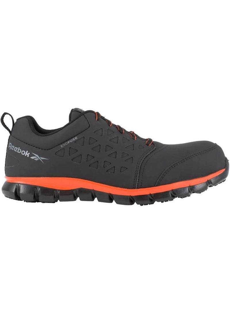 Reebok Work حذاء سلامة رجالي بمقدمة مركبة وحماية كهربائية مقاوم للماء للعمالة الصناعية لون أسود - Image 5