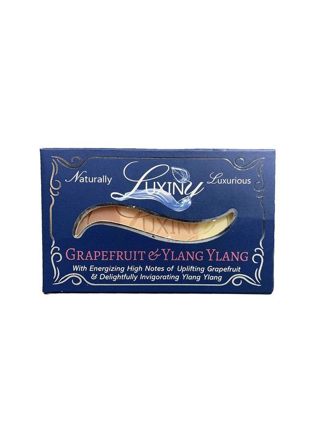Luxiny Natural Soap Bar Grapefruit & Ylang Ylang Handmade Body Soap And Bath Soap Bar Palm Oil Free Vegan Castile Soap With Essential Oil & Rose Clay Exfoliator Gentle On Sensitive Skin (3 Pack) - Image 3