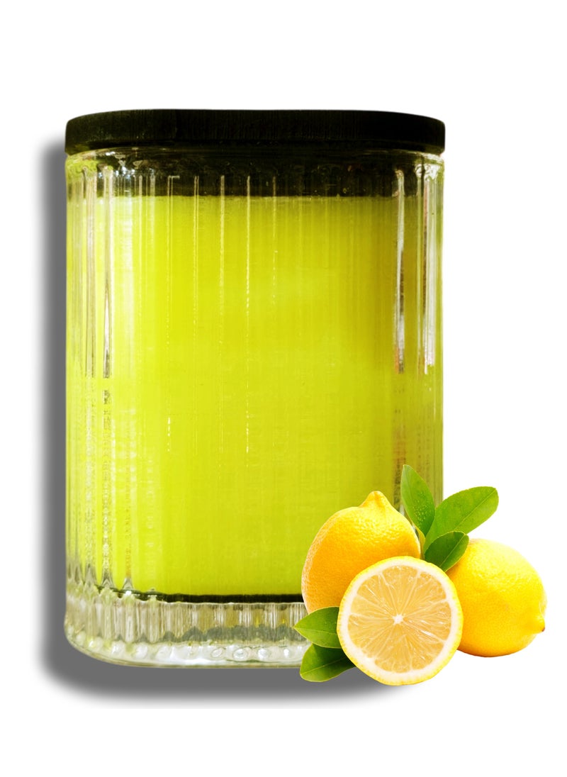 ALRAWDA Citronella Fly and Mosquito Repellent Luxury Candle - Made from the Finest Imported Wax - Lemon Scent  - Image 1