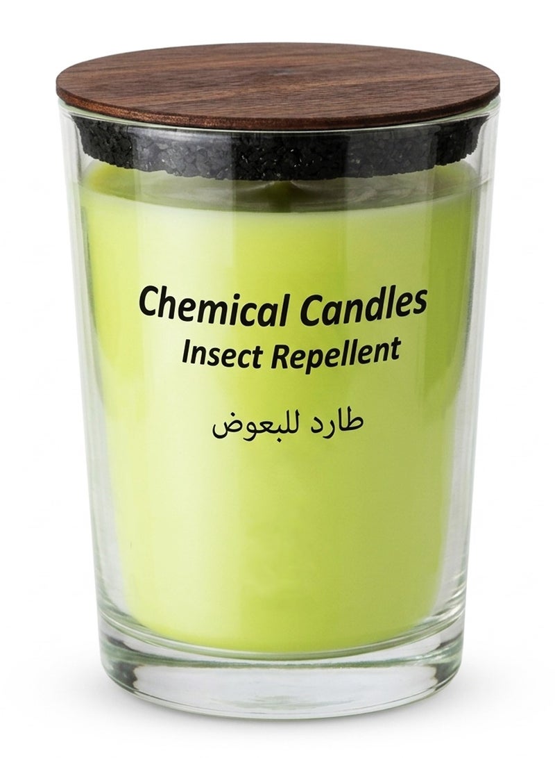 ALRAWDA Citronella Fly and Mosquito Repellent Luxury Candle - Made from the Finest Imported Wax - Lemon Scent - Image 1