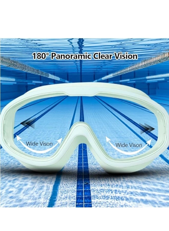 SUCITY Swim Goggles 180° Wide View, No Leaking Anti-Fog Swimming Goggles for Adult Men Women Youth, UV Protection Pool Goggles - Image 4