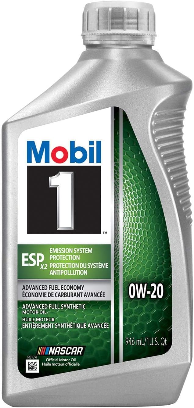 Mobil 1 ESP X2 Full Synthetic Motor Oil 0W20 1 Quart Case of 6