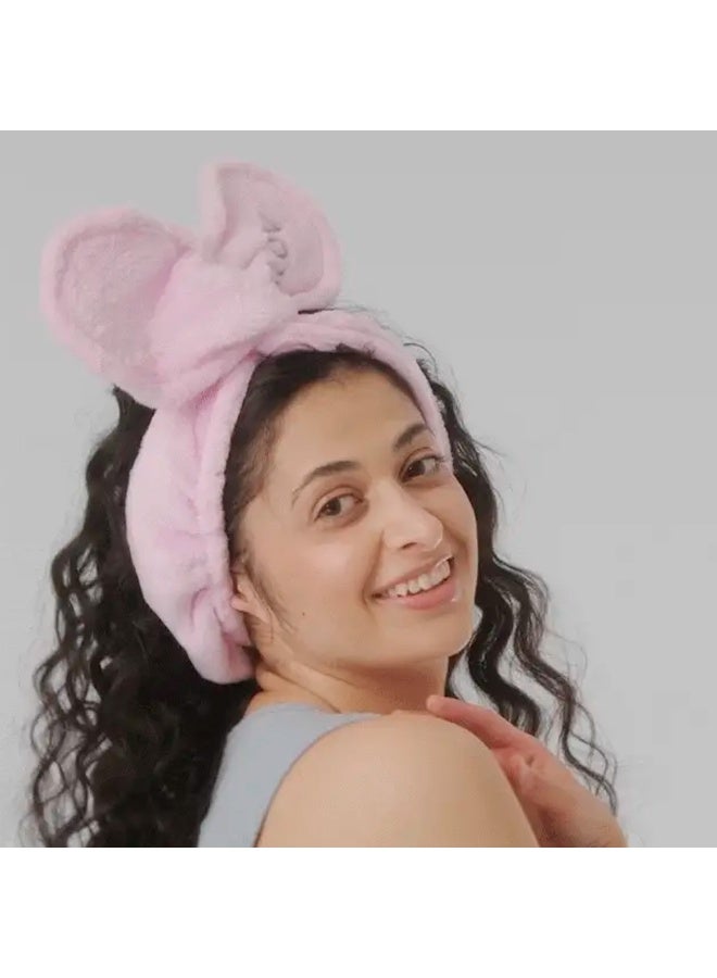 Glov Bunny Ears Headband Pink 1unit - Image 3