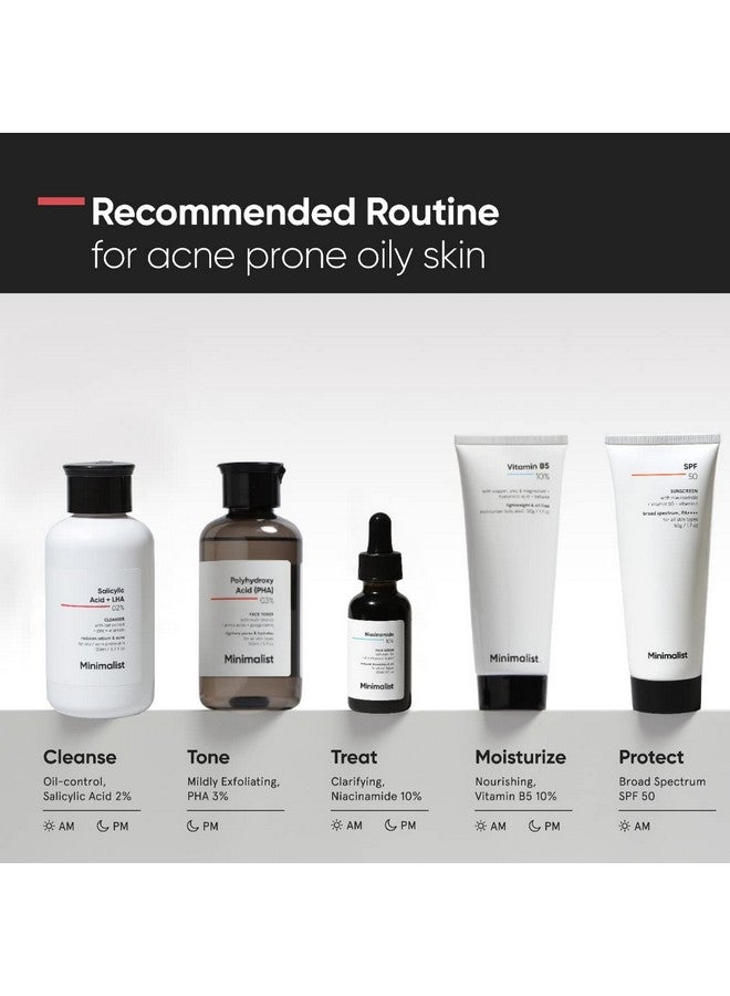 منيماليست غسول وجه بسيط مضاد لحب الشباب، بحمض الساليسيليك ٢٪، مع حمض الليبوهيدروكسي (LHA)، لتنظيف المسام، والتحكم في الزيوت، وتنظيم إفراز الدهون | تركيبة خالية من الكبريتات مع الزنك لتقشير لطيف | مناسب للبشرة الدهنية والمختلطة والمعرضة لحب الشباب | للنساء والرجال | ١٠٠ مل  - Image 4