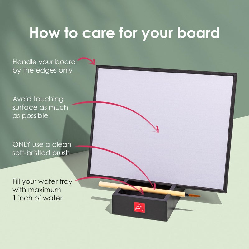 Buddha Board The Original Buddha Board Art Set: Water Painting w/ Bamboo Brush & Stand for Mindfulness Meditation – Inkless Drawing Board - Painting & Art Supplies – Ideal Relaxation Gifts for Women or Men - Image 5