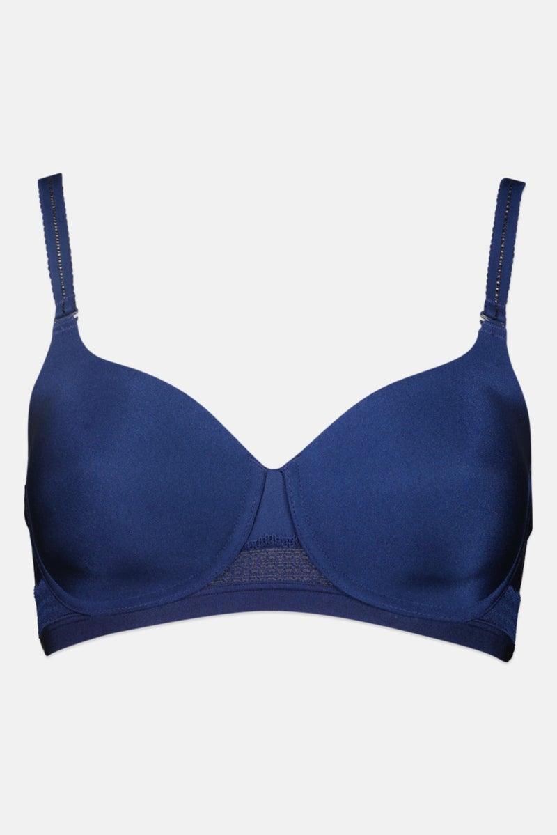 TRIUMPH حمالة صدر مبطنة بسيطة للنساء، كحلي - Image 2