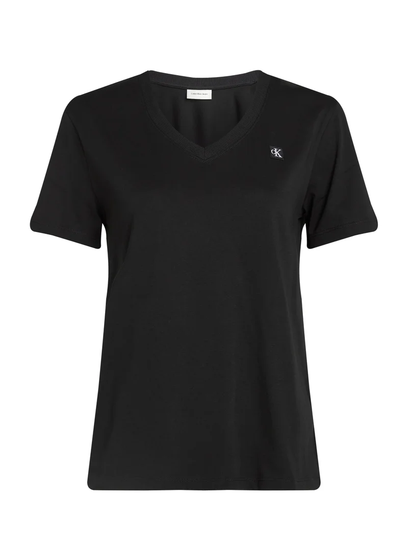 Calvin Klein Jeans CK EMBRO BADGE V-NECK TEE