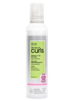 ALL ABOUT CURLS ALL ABOUT CURLS Spring It On Mousse, Ultra Definition, Strengthens & Protects, Vegan & Cruelty Free, Sulfate Free, 8 Fl Oz  - Image 1