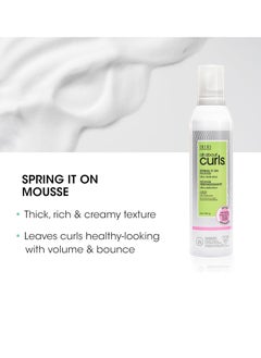 ALL ABOUT CURLS ALL ABOUT CURLS Spring It On Mousse, Ultra Definition, Strengthens & Protects, Vegan & Cruelty Free, Sulfate Free, 8 Fl Oz  - Image 4