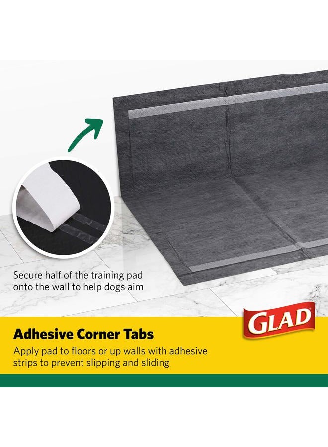 Glad وسادات تدريب الكلاب من الكربون النشط للحيوانات الأليفة - فائقة الامتصاص ومضادة للتسرب، وسادات بول الكلاب بحجم كبير جداً، وسادات داخلية مع شرائط لاصقة، وسادة جرو بحجم عملاق، 30" × 36"، 24 قطعة - Image 3