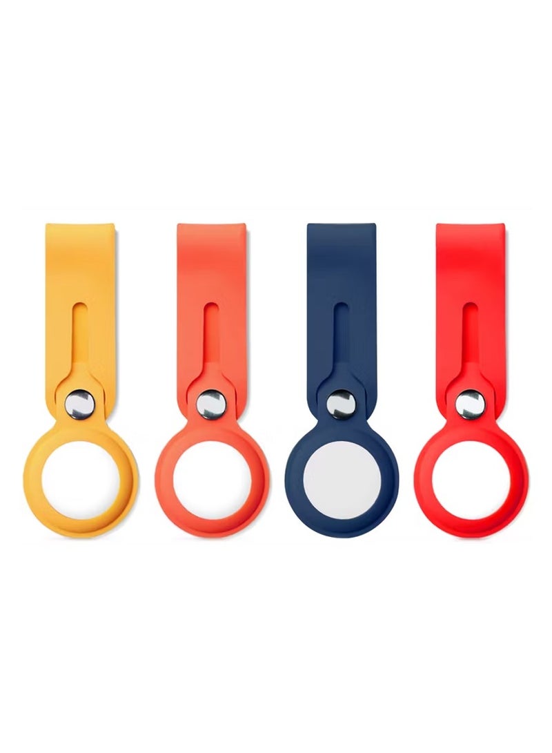 ديفيا حزام سيليكون لأير تاج / جهاز إيجاد العناصر / جهاز صغير للبحث عن المفاتيح / حامل مضاد للفقد / غطاء واقي مضاد للخدوش / غطاء متوافق مع جهاز تتبع أير تاج بلوتوث 2021 - أصفر - Image 2