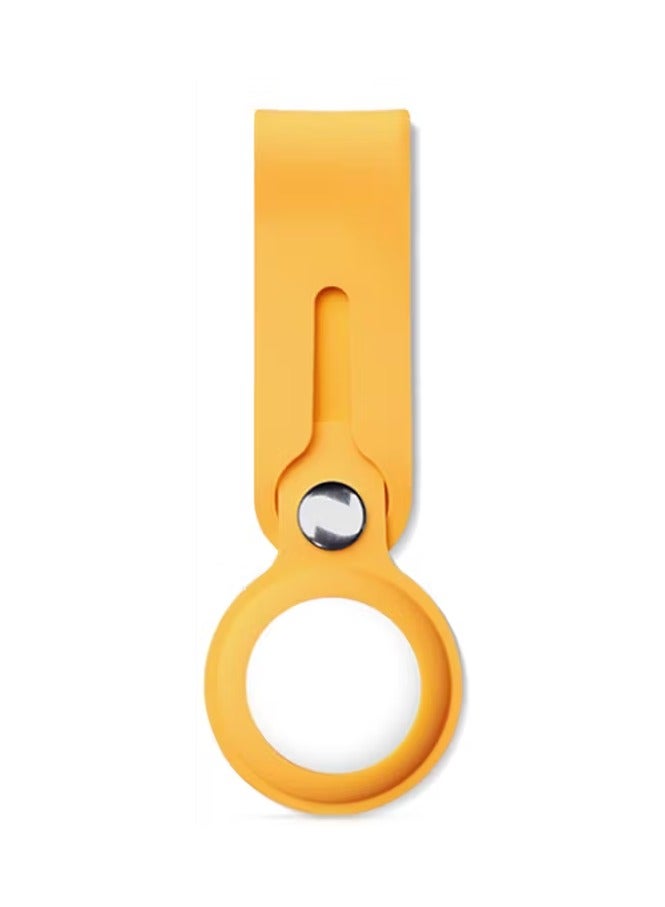 ديفيا حزام سيليكون لأير تاج / جهاز إيجاد العناصر / جهاز صغير للبحث عن المفاتيح / حامل مضاد للفقد / غطاء واقي مضاد للخدوش / غطاء متوافق مع جهاز تتبع أير تاج بلوتوث 2021 - أصفر - Image 1