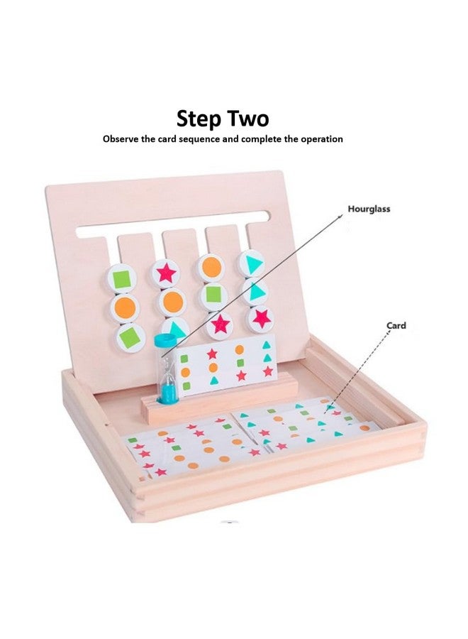 Cubelelo Drift Montessori Slide Four Colour Puzzle Game | Educational Wooden Toy for Kids | Color & Shape Matching Brain Teaser for Ages 3-7 | Preschool Learning Toy for Boys & Girls - Image 3