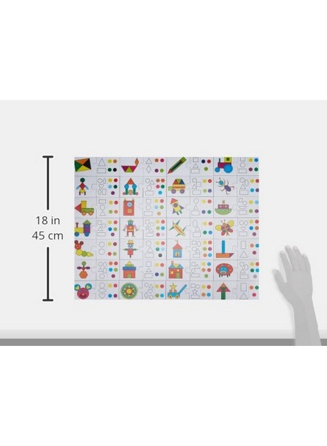 كرييتفز مطابقة الأشكال والألوان من Creative | تحديد ومطابقة الأشكال والألوان | ألعاب التعلم المبكر | تعلم الأشكال والألوان الهندسية الأساسية | تعليمي | ألعاب ما قبل المدرسة | من سن 4 سنوات فما فوق - Image 3