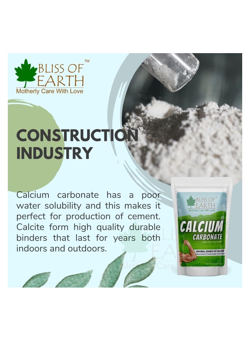 Bliss of Earth Calcium Carbonate Powder Food Grade For Strong Bones & Teeth Natural Antacid 453GM Pack of 2 - Image 3