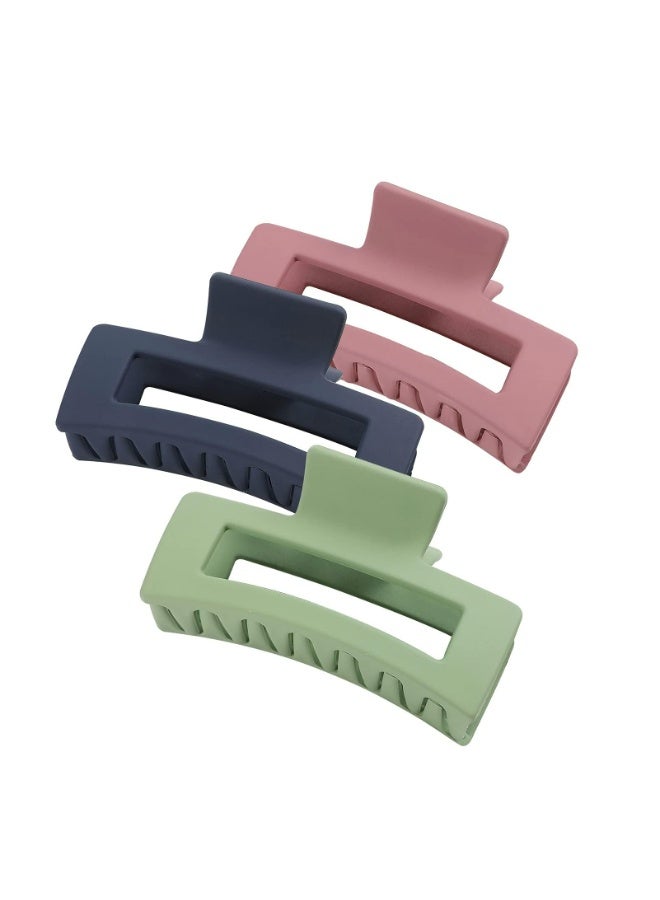 Hair Clips for Thick Hair,3 Pcs Hair Claw Clips Strong Hold Hair Clips for Women Thick Thin Hair - Image 1