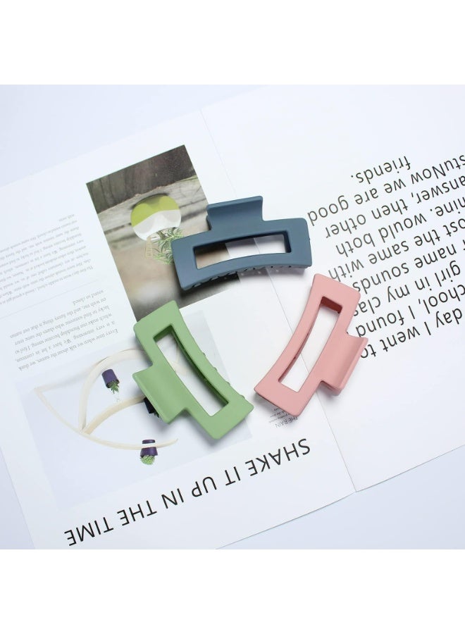 Hair Clips for Thick Hair,3 Pcs Hair Claw Clips Strong Hold Hair Clips for Women Thick Thin Hair - Image 3