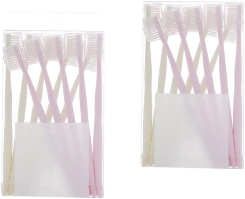 Safigle 20 Pack Bamboo Toothbrushes with Travel Covers for Braces Random Colors - Image 1