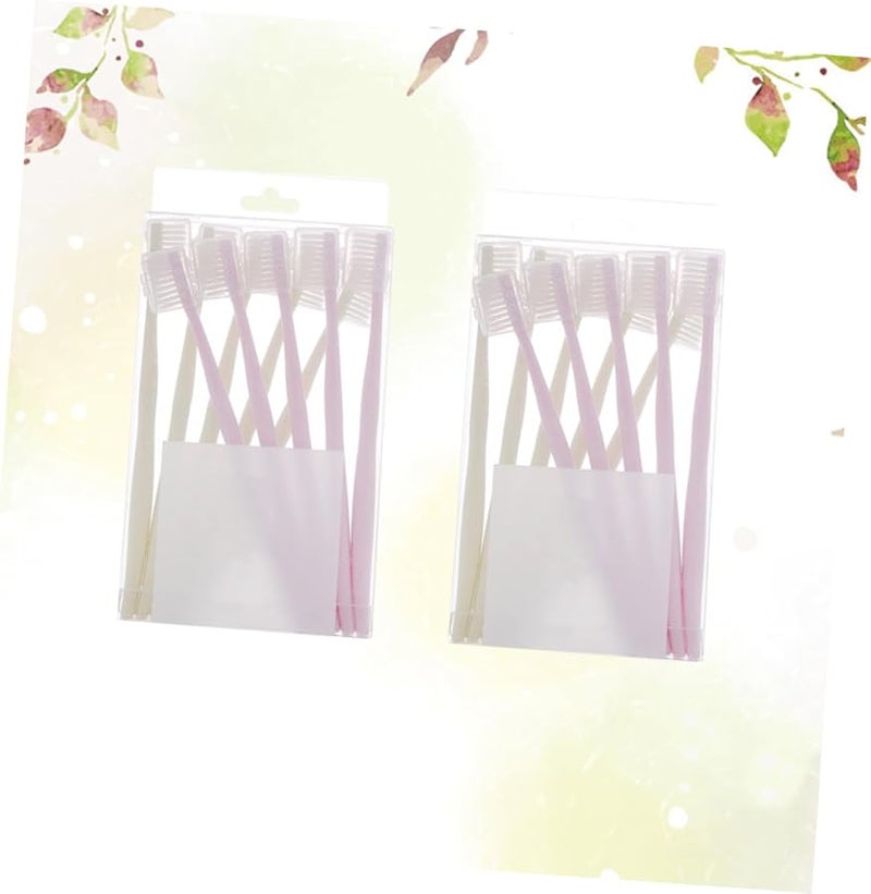 Safigle 20 Pack Bamboo Toothbrushes with Travel Covers for Braces Random Colors - Image 4