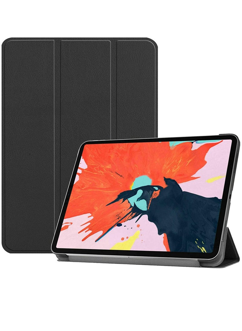 Generic - IPad Pro 12.9 Case 3rd Generation 2018 Model A1876 A2014  A1895  A1983 Slim Stand Hard Back Shell Smart Cover For IPad Pro 12.9 2020 Black - Image 1