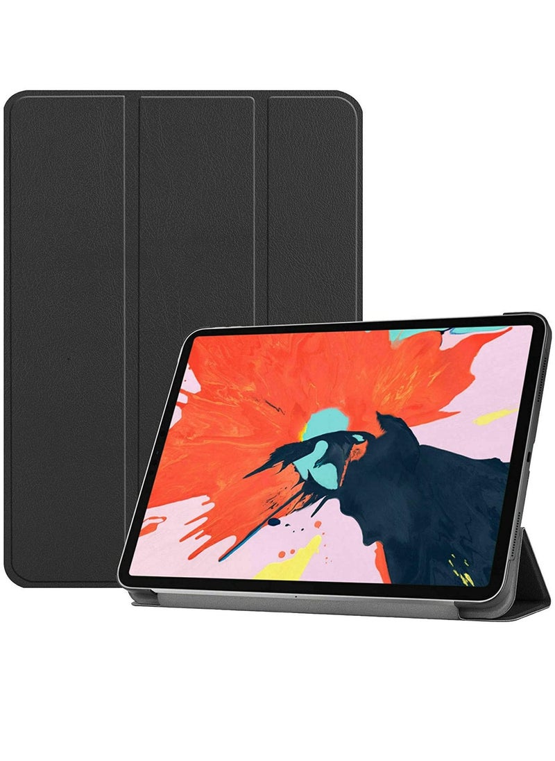 Generic - IPad Pro 12.9 Case 3rd Generation 2018 Model A1876 A2014  A1895  A1983 Slim Stand Hard Back Shell Smart Cover For IPad Pro 12.9 2020 Black - Image 1