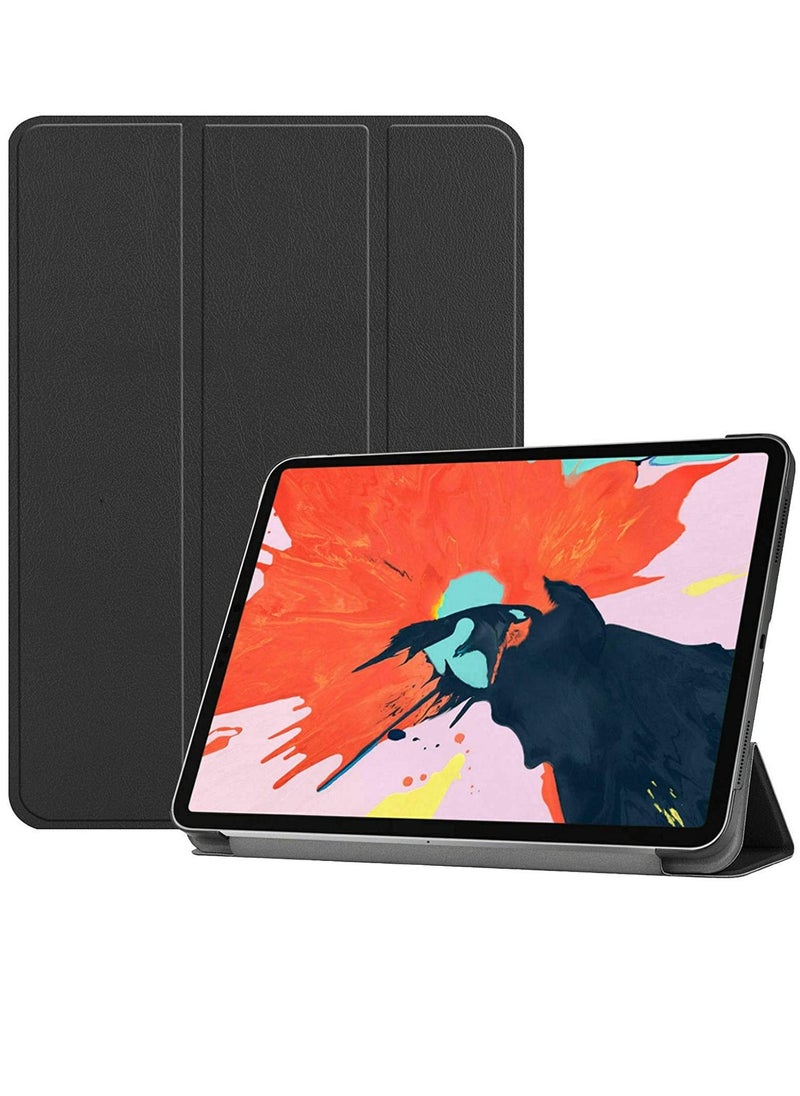 Generic - IPad Pro 12.9 Case 3rd Generation 2018 Model A1876 A2014  A1895  A1983 Slim Stand Hard Back Shell Smart Cover For IPad Pro 12.9 2020 Black - Image 1