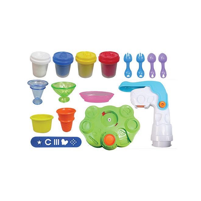 Simba A&F Dough Set Ice Cream Station - Non-Toxic, 200g, 3+ Years, Improves Motor Skills - Image 1