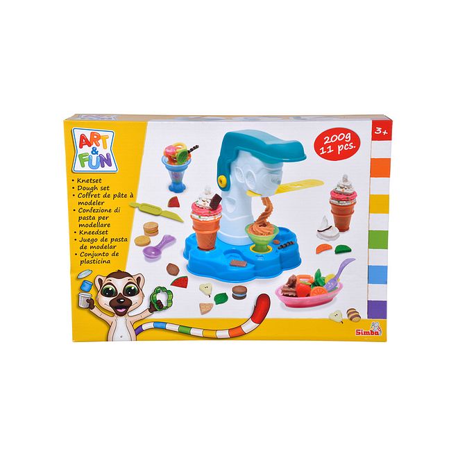 Simba A&F Dough Set Ice Cream Station - Non-Toxic, 200g, 3+ Years, Improves Motor Skills - Image 4