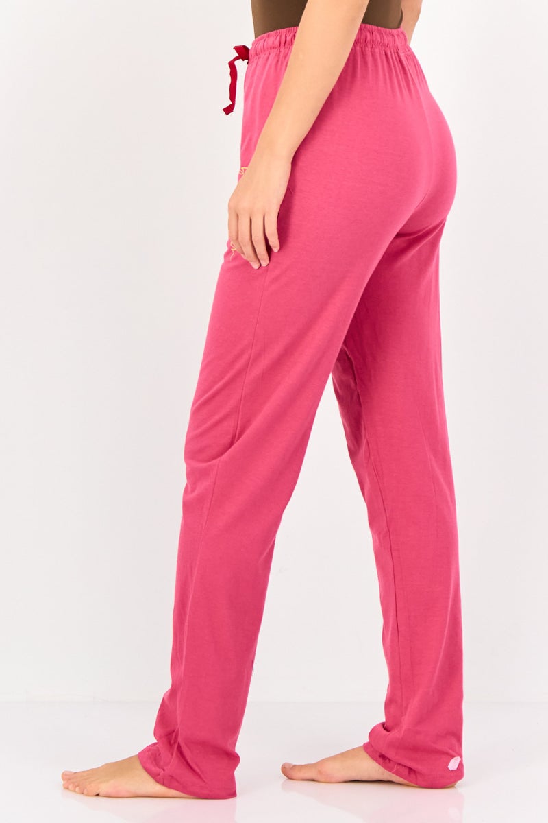 zivame سروال نوم بسحب للنساء بطباعة جرافيك، وردي - Image 2