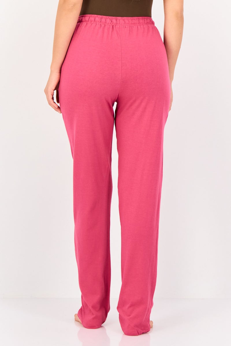 zivame سروال نوم بسحب للنساء بطباعة جرافيك، وردي - Image 3