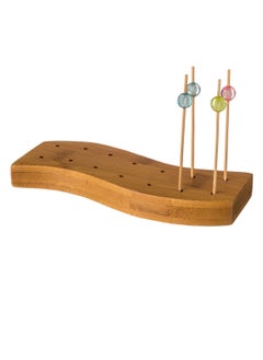 Dania 14 Holes Date Fork Holder  wooden  - Image 1