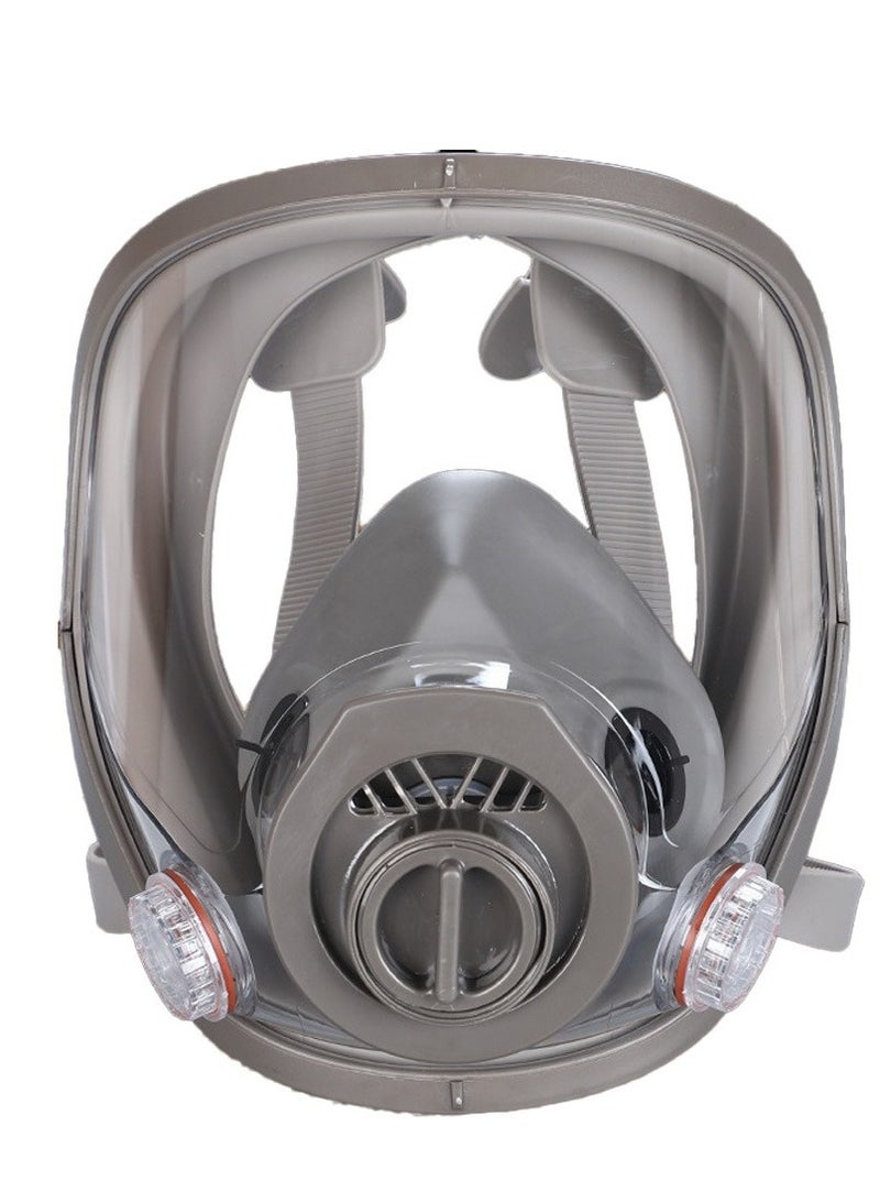 قناع غاز وجه كامل KN95 مع فلترين و10 وسادات قطنية للرسم والطحن الصناعي - Image 2