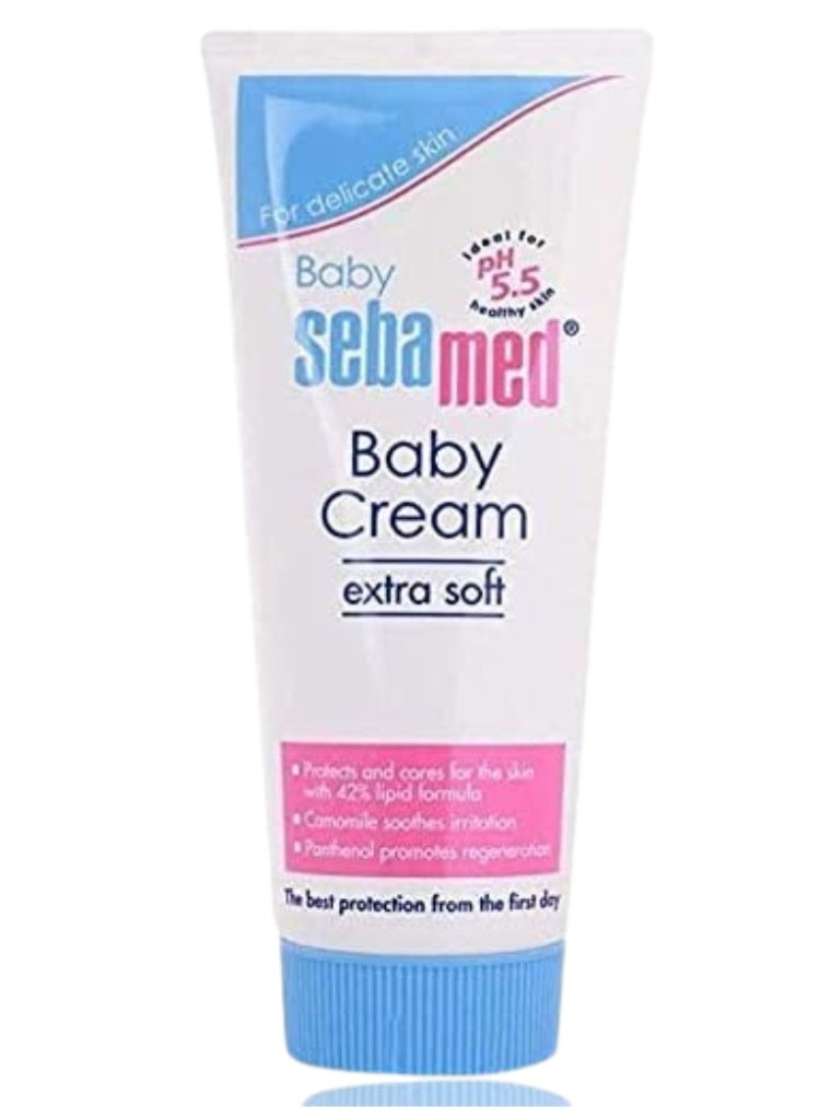 Sebamed Baby Cream Extra Soft 200ml – pH 5.5 Daily Moisturizing Cream for Baby Sensitive Skin