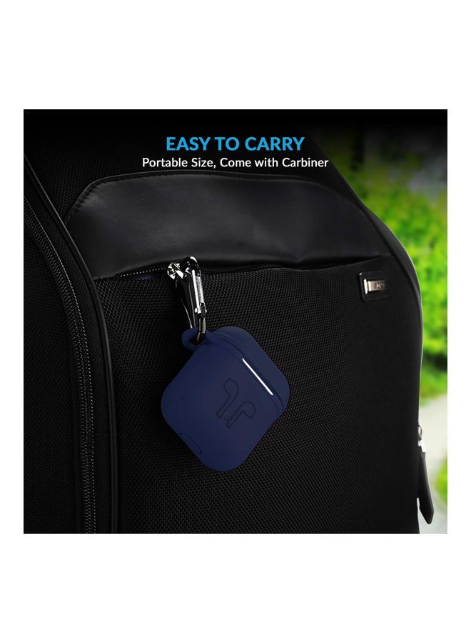 NIBEMINENT Protective Case Cover For Apple AirPods Blue - Image 3